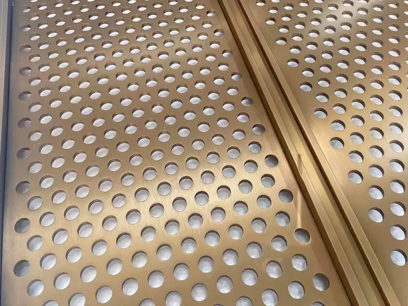 Perforated Aluminum with holes
