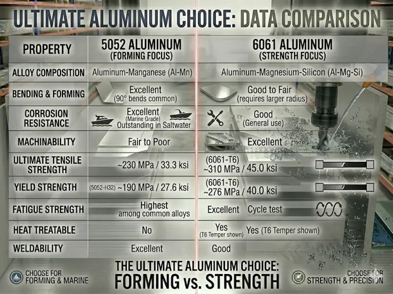 5052 vs 6061 Aluminum: Which One Should You Choose?