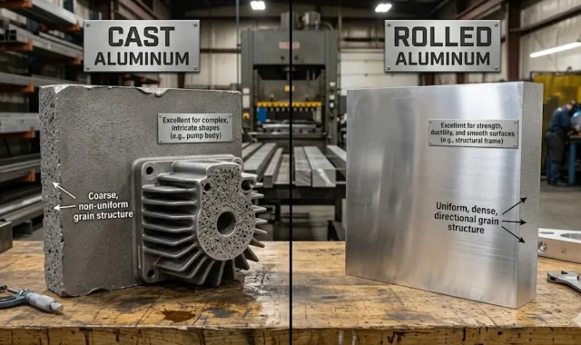 Cast Aluminum vs Rolled Aluminum
