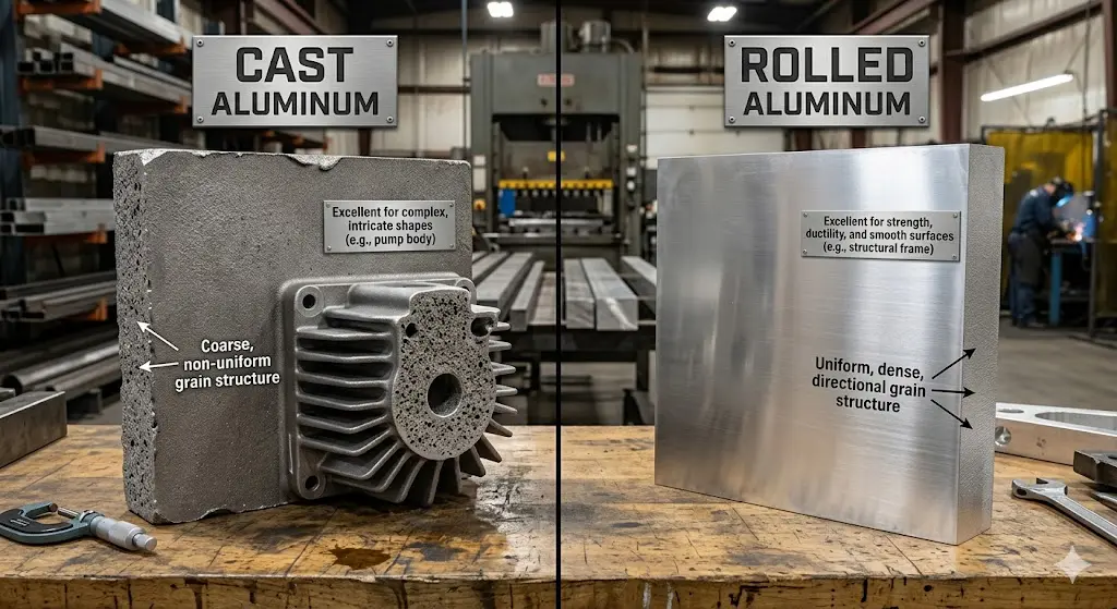 Cast Aluminum vs Rolled Aluminum