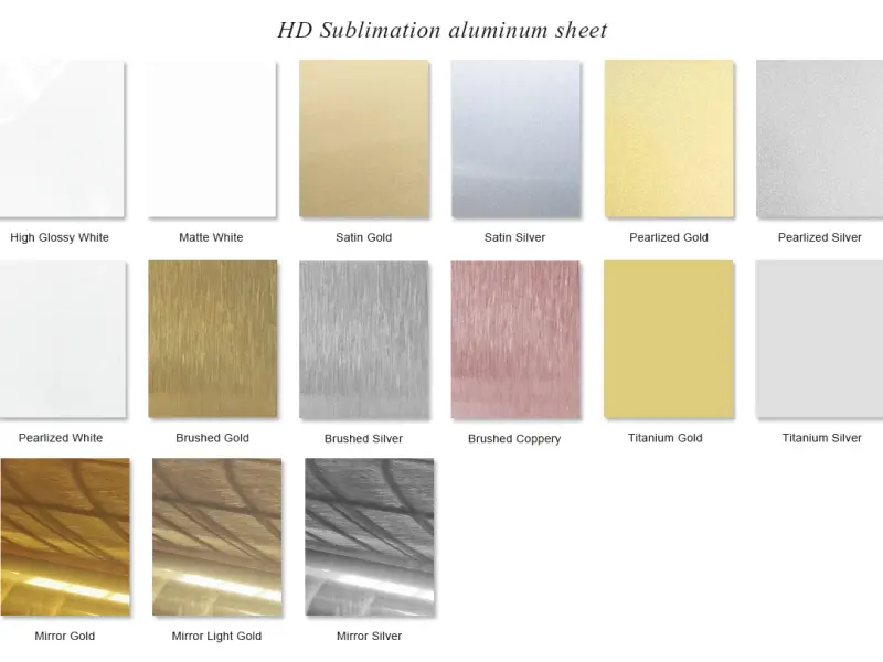 HD Sublimation Aluminium