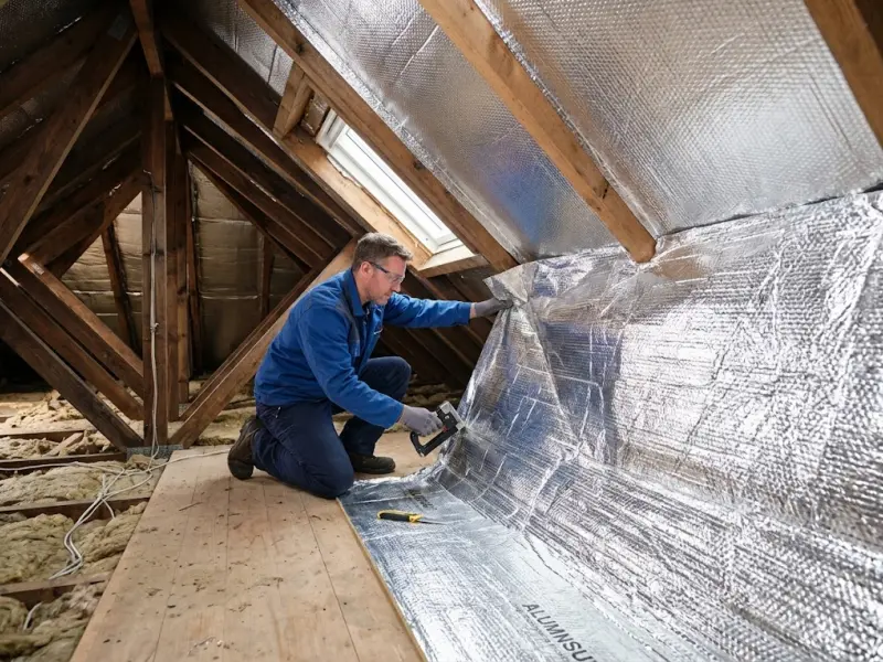 Aluminum foil for insulation